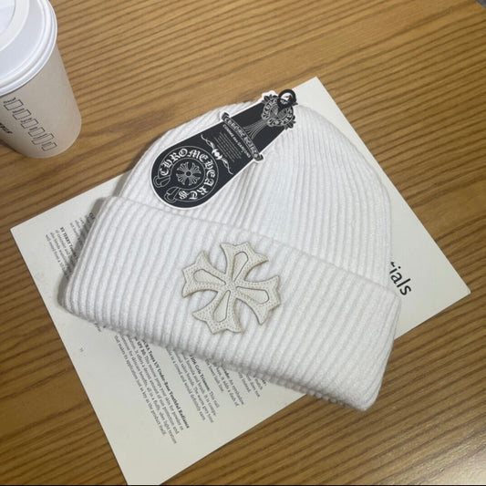 chrome cross beanie