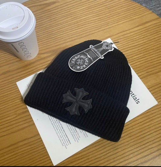 chrome cross beanie
